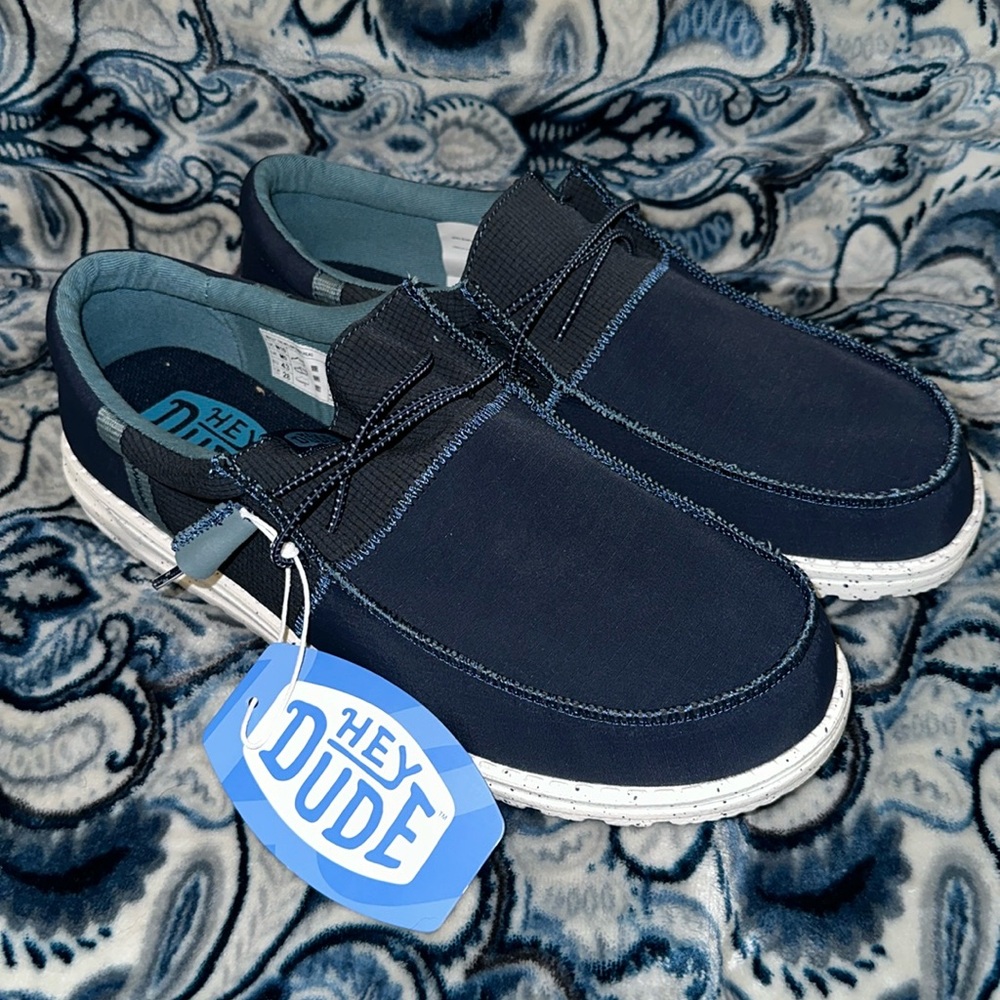 Navy Blue HEY DUDE shoes